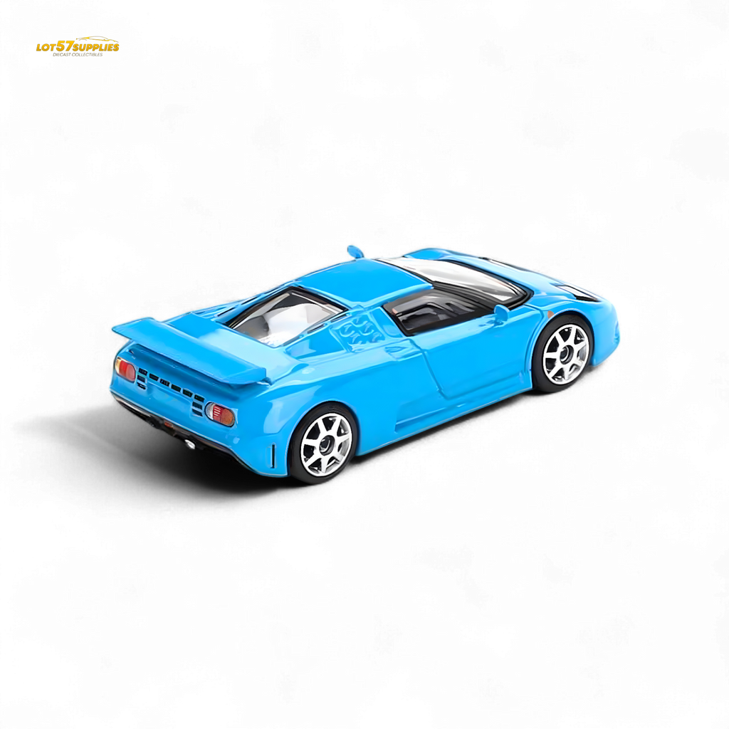 Mini-GT Bugatti EB110 Super Sport Blu Bugatti #890 1:64 - Collectors World Toys