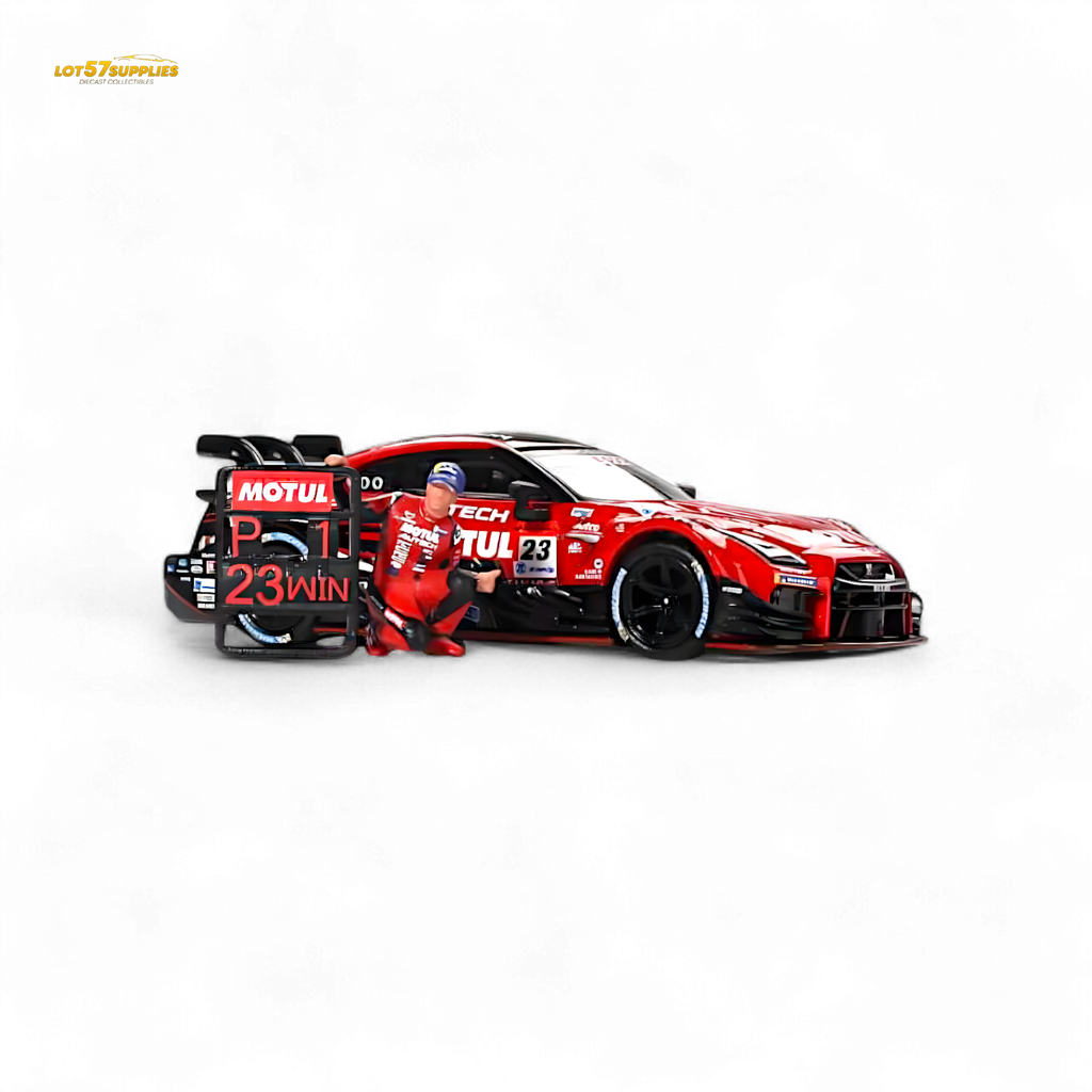 Mini-GT Nissan GT-R Nismo #23 "MOTUL AUTECH GT-T 2021" w/ Figure #875 1:64 - Collectors World Toys