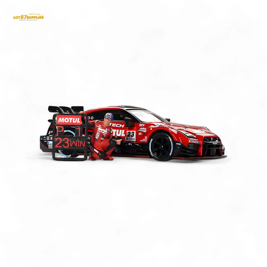 Mini-GT Nissan GT-R Nismo #23 "MOTUL AUTECH GT-T 2021" w/ Figure #875 1:64 - Collectors World Toys