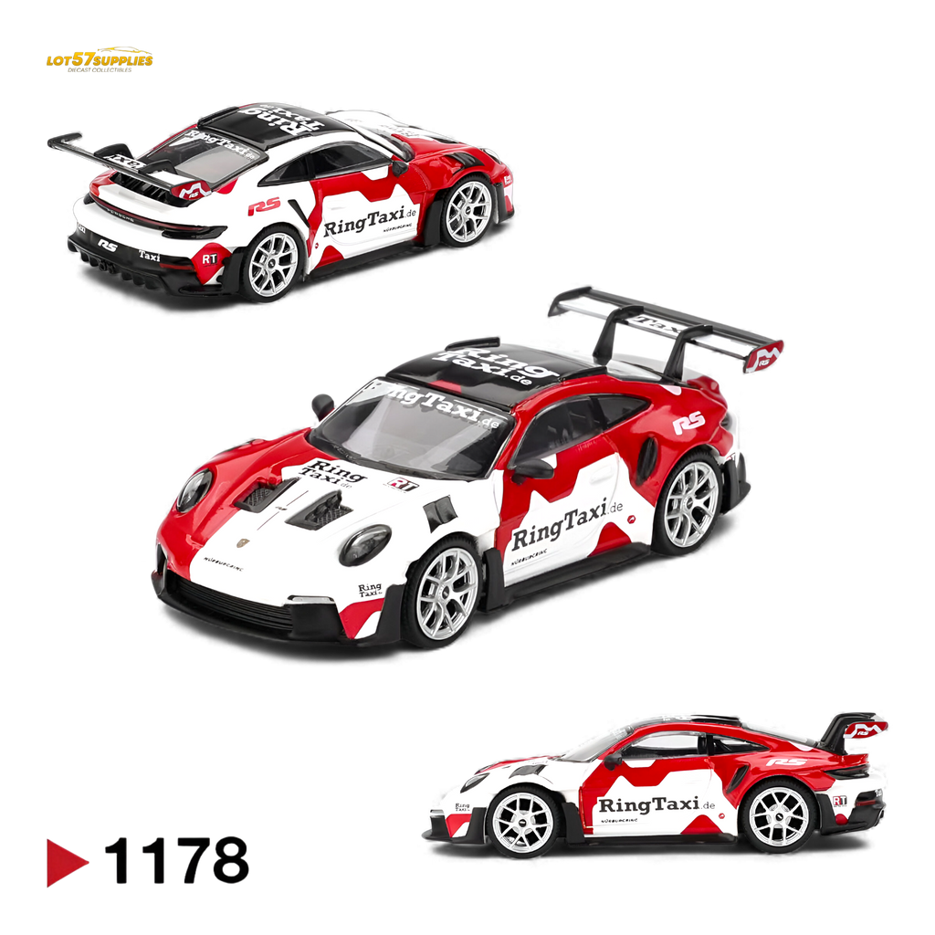 (Pre-Order) Mini GT Porsche 911 (992) GT3 RS Weissach RingTaxi.com 1:64