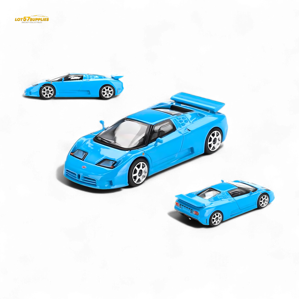 Mini-GT Bugatti EB110 Super Sport Blu Bugatti #890 1:64 - Collectors World Toys