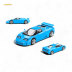 Mini-GT Bugatti EB110 Super Sport Blu Bugatti #890 1:64 - Collectors World Toys