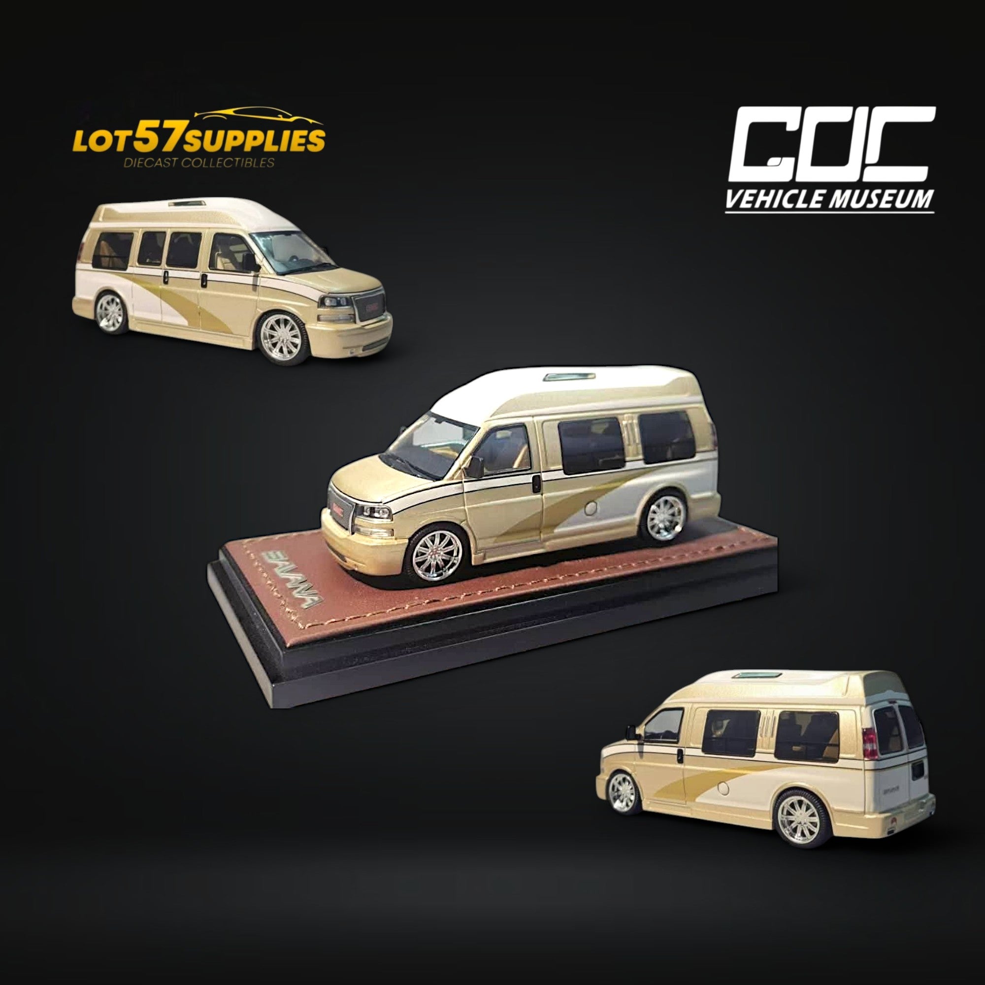 GOC GMC Savana Champagne Gold Edition 1:64 - Limited to 450 Pcs Main image