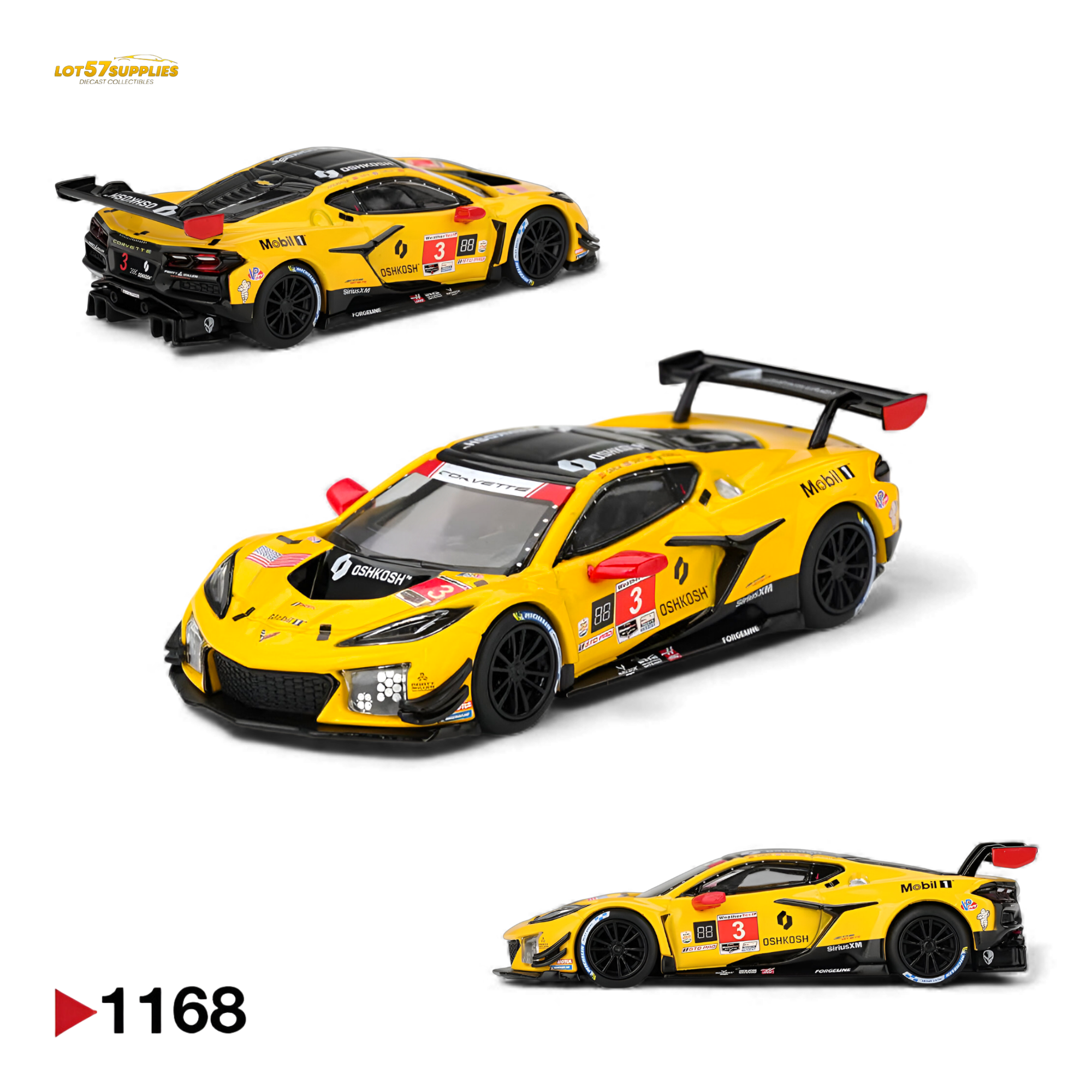 (Pre-Order) Mini-GT Chevrolet Corvette Z06 GT3.R #3 - Pratt Miller Motorsports 2025 IMSA Daytona 1:64 Main image