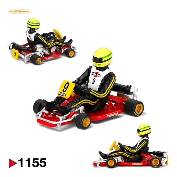 (Pre-Order) Mini GT Senna Kart Formula K #9 1981 Karting World Championship 1:64