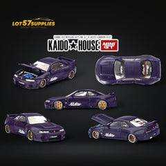 (Pre-Order) Mini GT x Kaido House Nissan Skyline GT-R (R33) Purple Active Carbon R V2 1:64 KHMG163 - Collectors World Toys