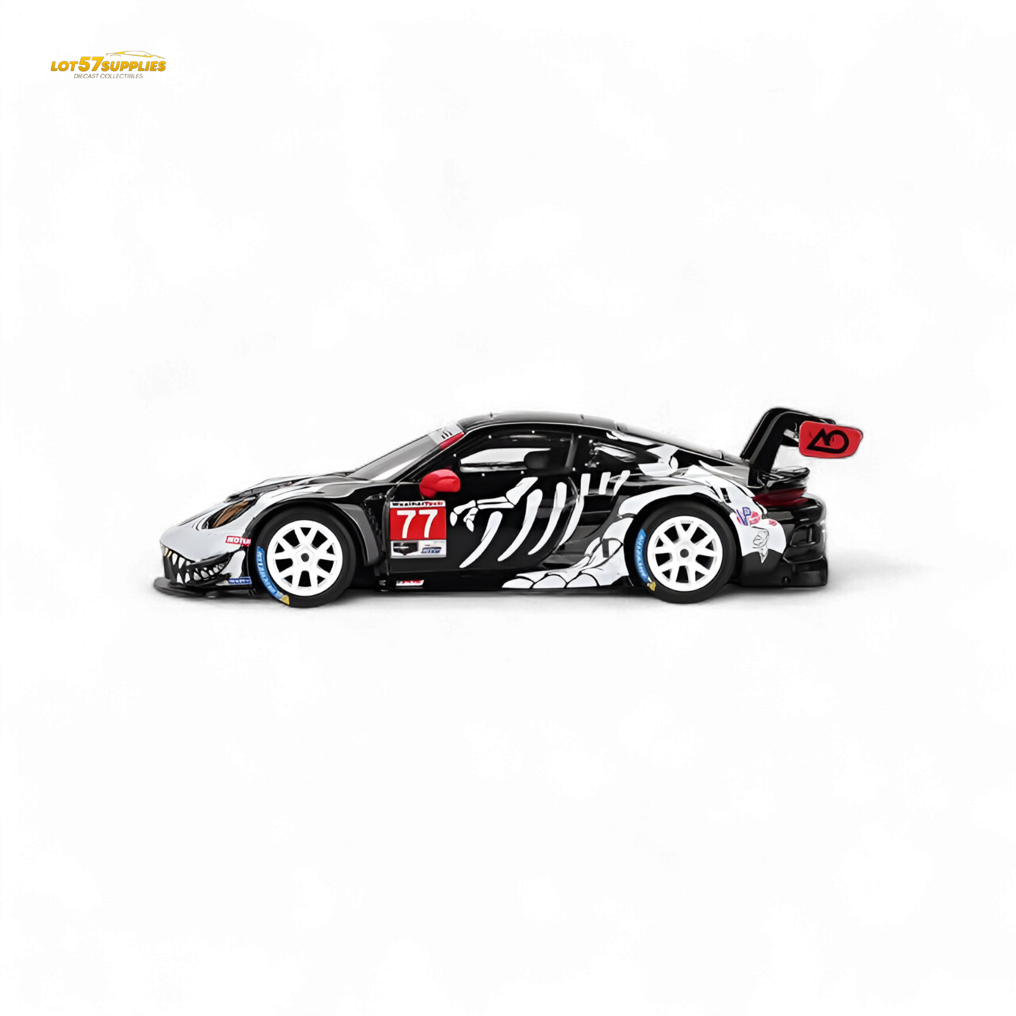 (Pre-Order) MiniGT Porsche 911 GT3 R - #77 AQ Racing 2025 IMSA Petit Le Mans Skeleton - 1:64