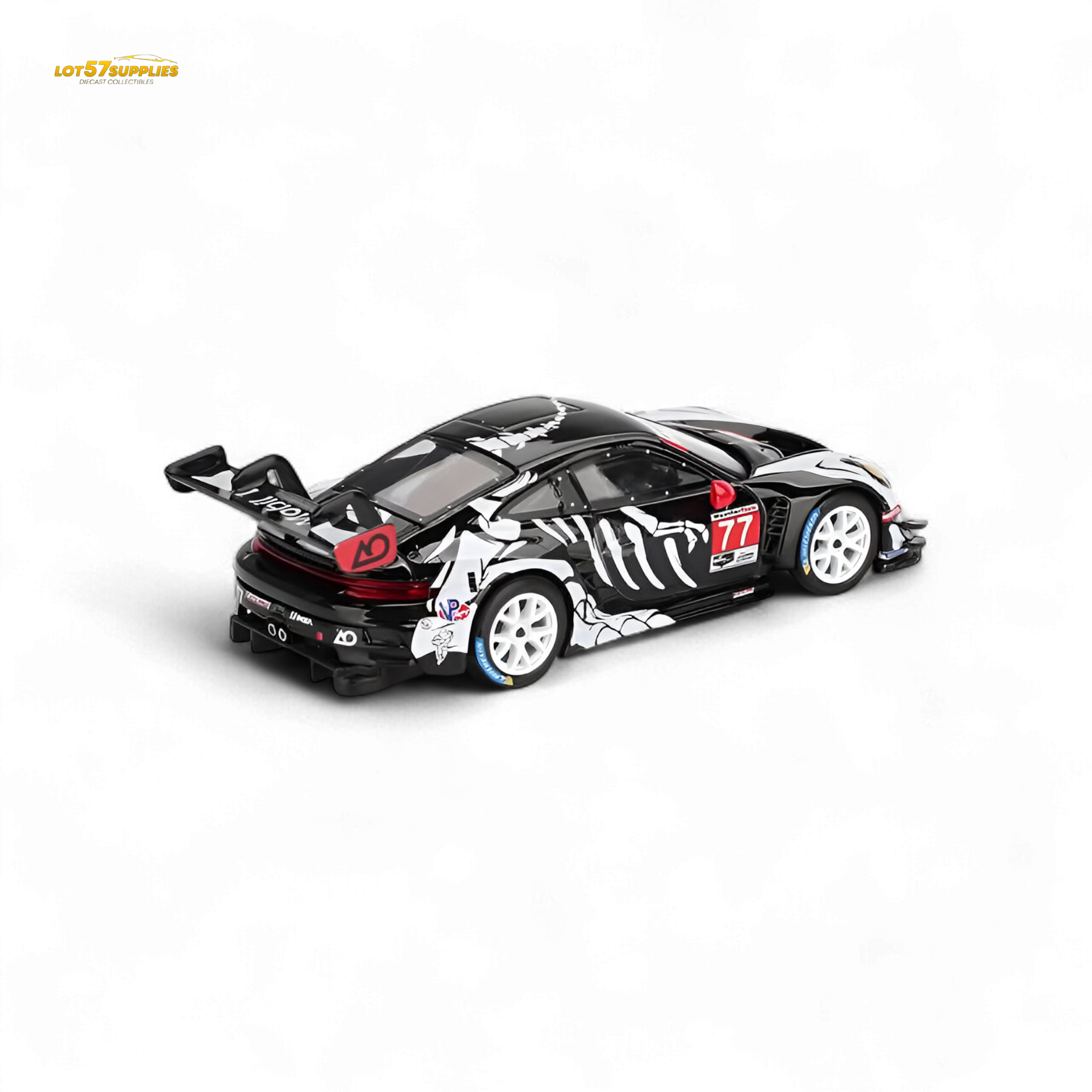(Pre-Order) MiniGT Porsche 911 GT3 R - #77 AQ Racing 2025 IMSA Petit Le Mans Skeleton - 1:64