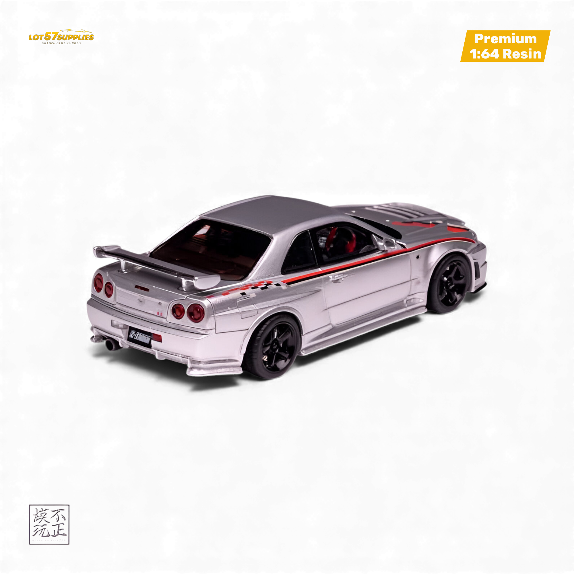 Car's Lounge Skyline GT-R R34 NISMO Z-TUNE - Nismo Edition Silver 1:64