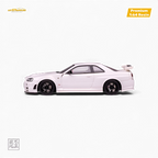 Car's Lounge Skyline GT-R R34 NISMO Z-TUNE - Pearl White 1:64