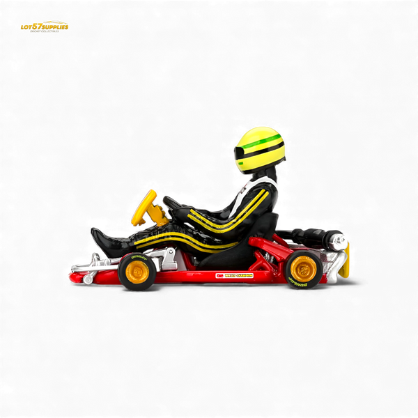 (Pre-Order) Mini GT Senna Kart Formula K #9 1981 Karting World Championship 1:64