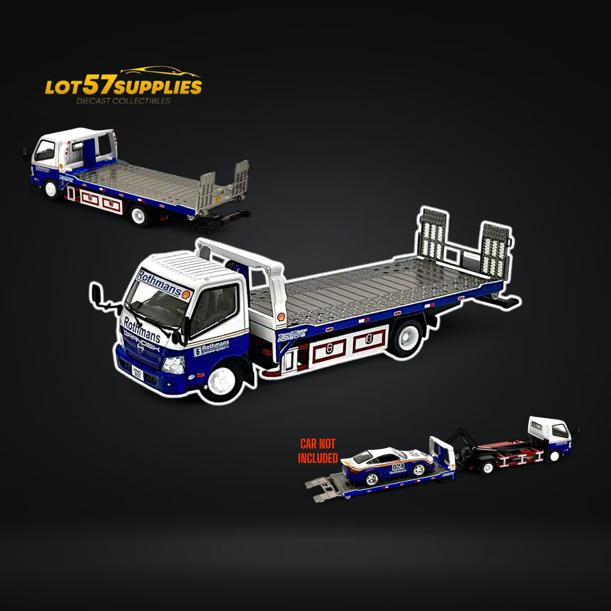 Unique Model Hino 300 Dutro Trailer Rothmans Livery 1:64 Main image