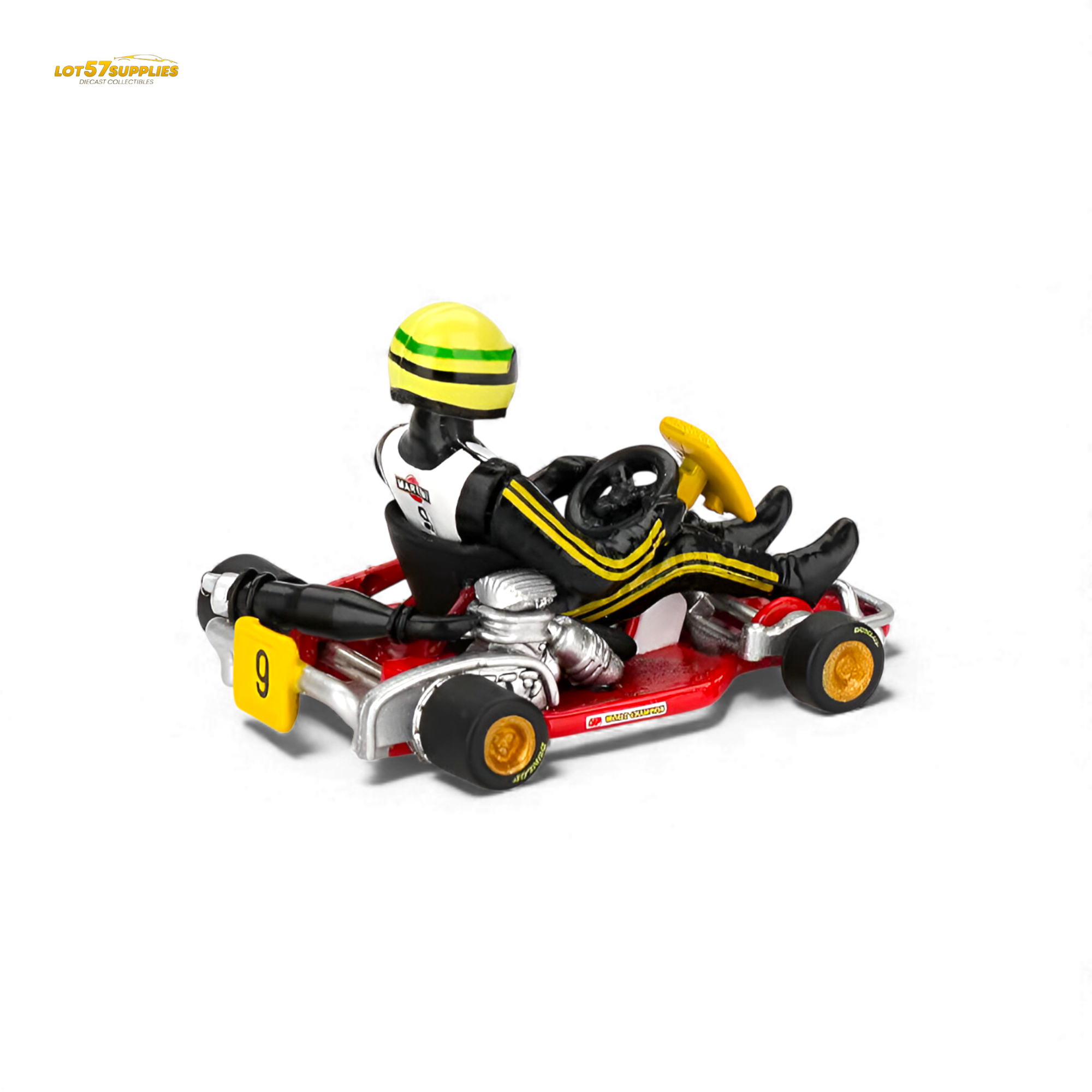 (Pre-Order) Mini GT Senna Kart Formula K #9 1981 Karting World Championship 1:64
