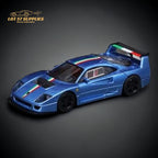 Stance Hunters Ferrari F40 LM Italian Stripe Blue 1:64 - Collectors World Toys