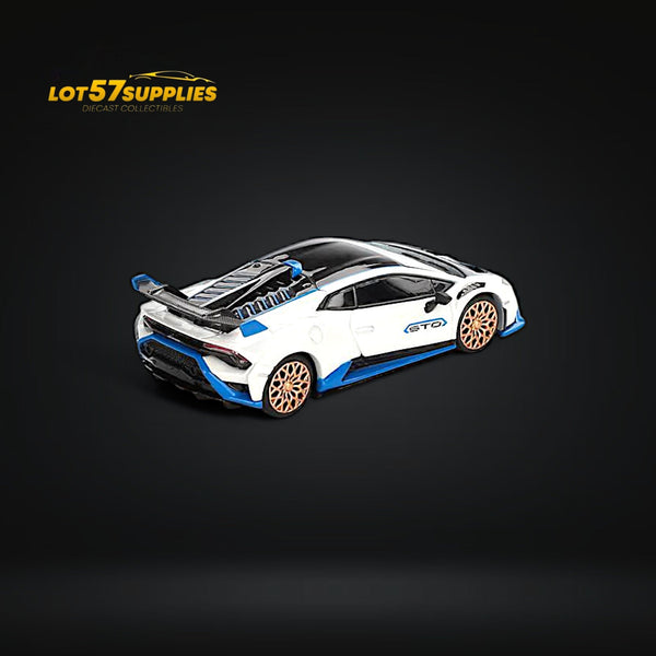 (Pre-Order) Mini-GT Lamborghini Huracán STO Bianco Asopo #788 1:64 - Collectors World Toys