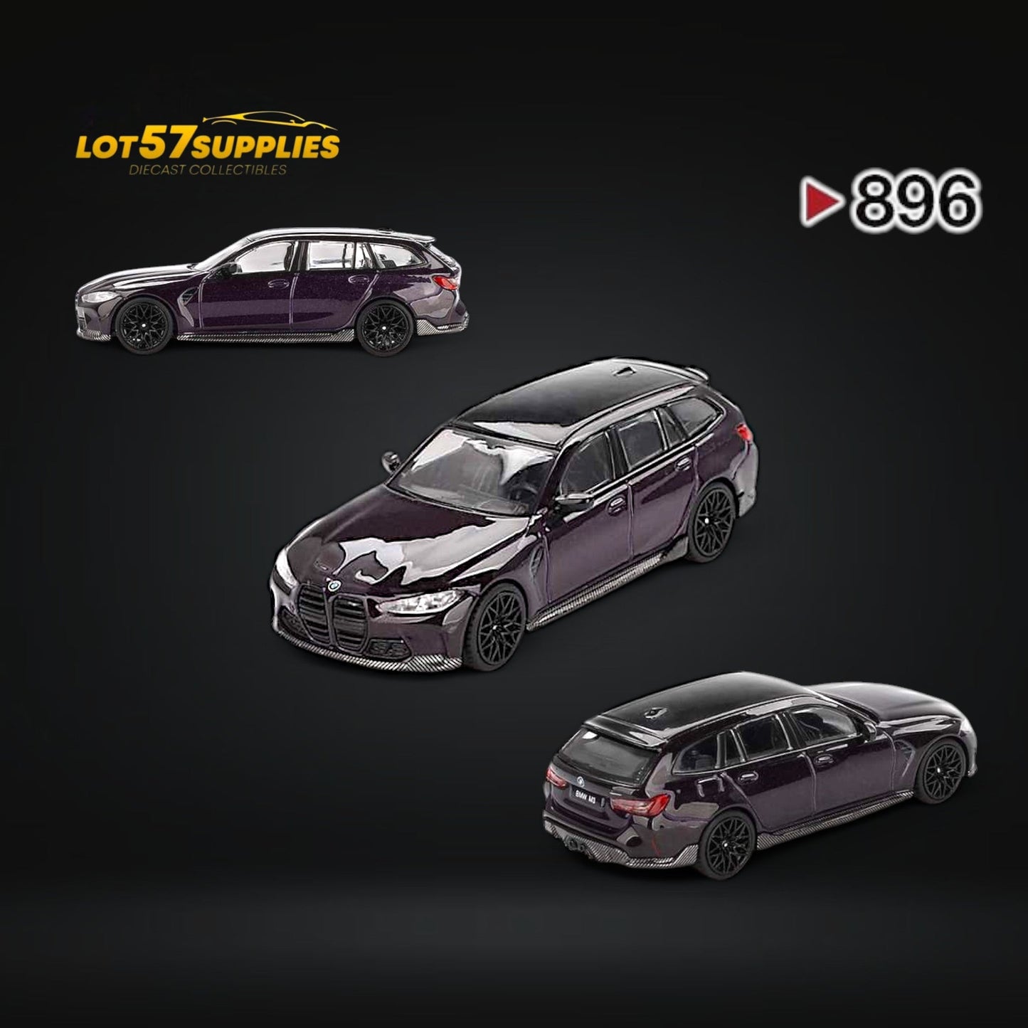 (Pre-Order) Mini-GT BMW M3 M Performance Touring Daytona Violet #896 1:64 - Collectors World Toys