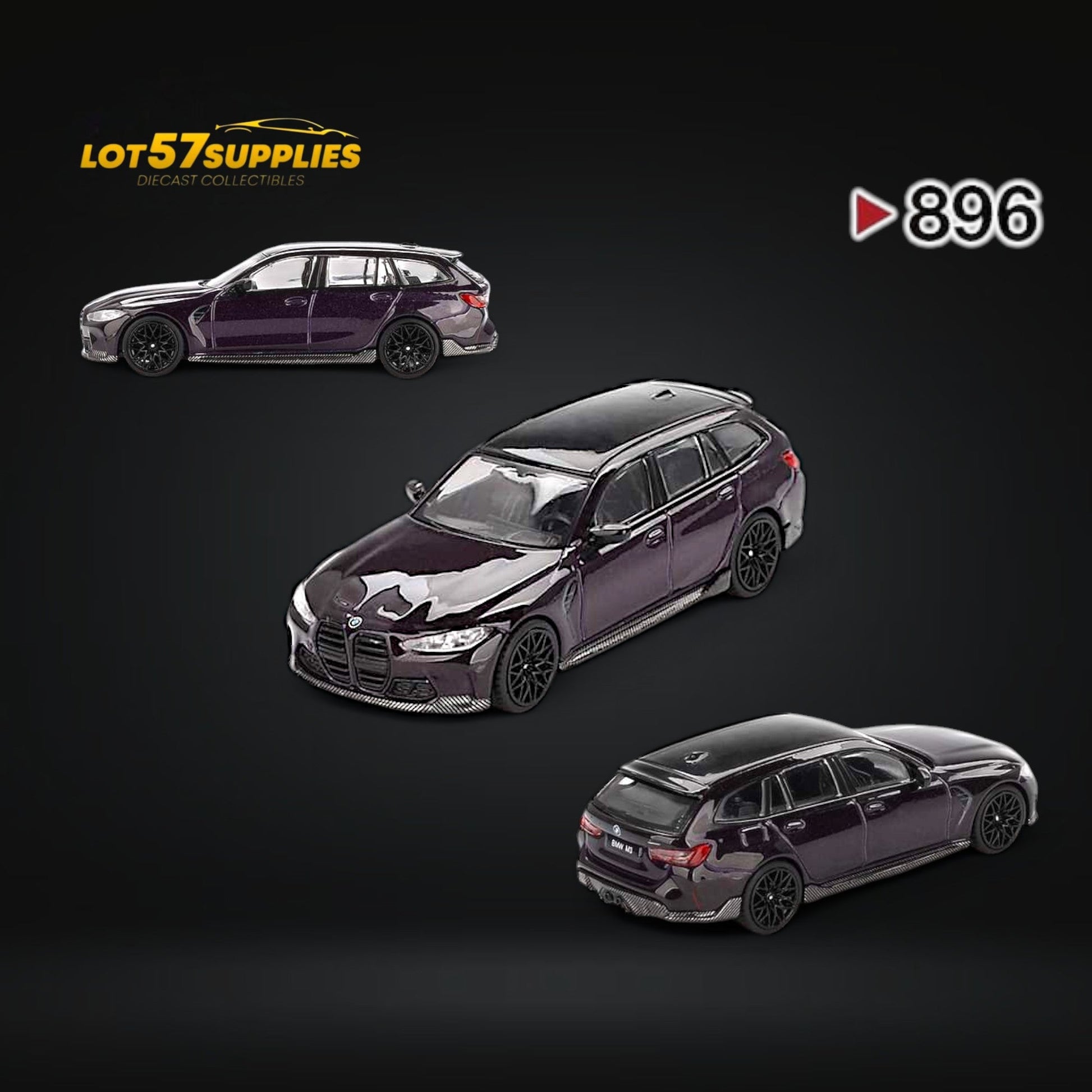 (Pre-Order) Mini-GT BMW M3 M Performance Touring Daytona Violet #896 1:64 - Collectors World Toys