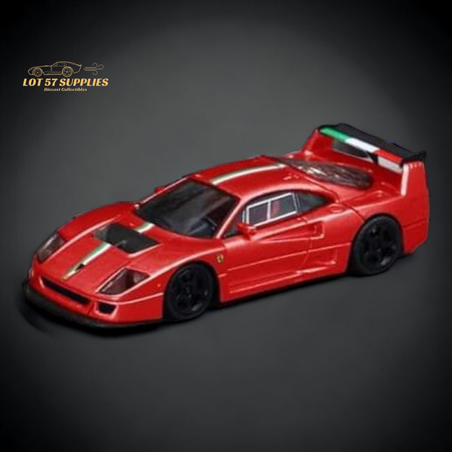 Stance Hunters Ferrari F40 LM Italian Stripe Red 1:64 - Collectors World Toys Hover Image