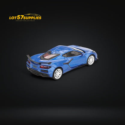 (Pre-Order) Mini-GT Chevrolet Corvette Z06 2023 Elkhart Lake Blue Metallic #892 1:64 - Collectors World Toys