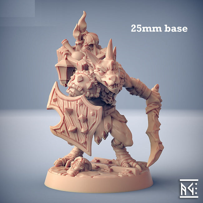 Plague-Mine Kobold: Sculpt F (Male Kobold Warrior) - Hover Image
