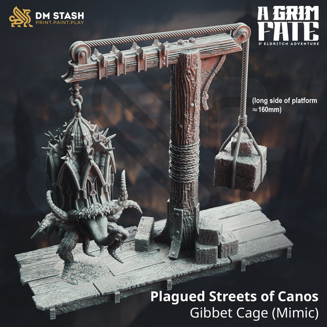 Plagued Streets of Canos: Gibbet Cage & Mimic (Terrain) Hover Image