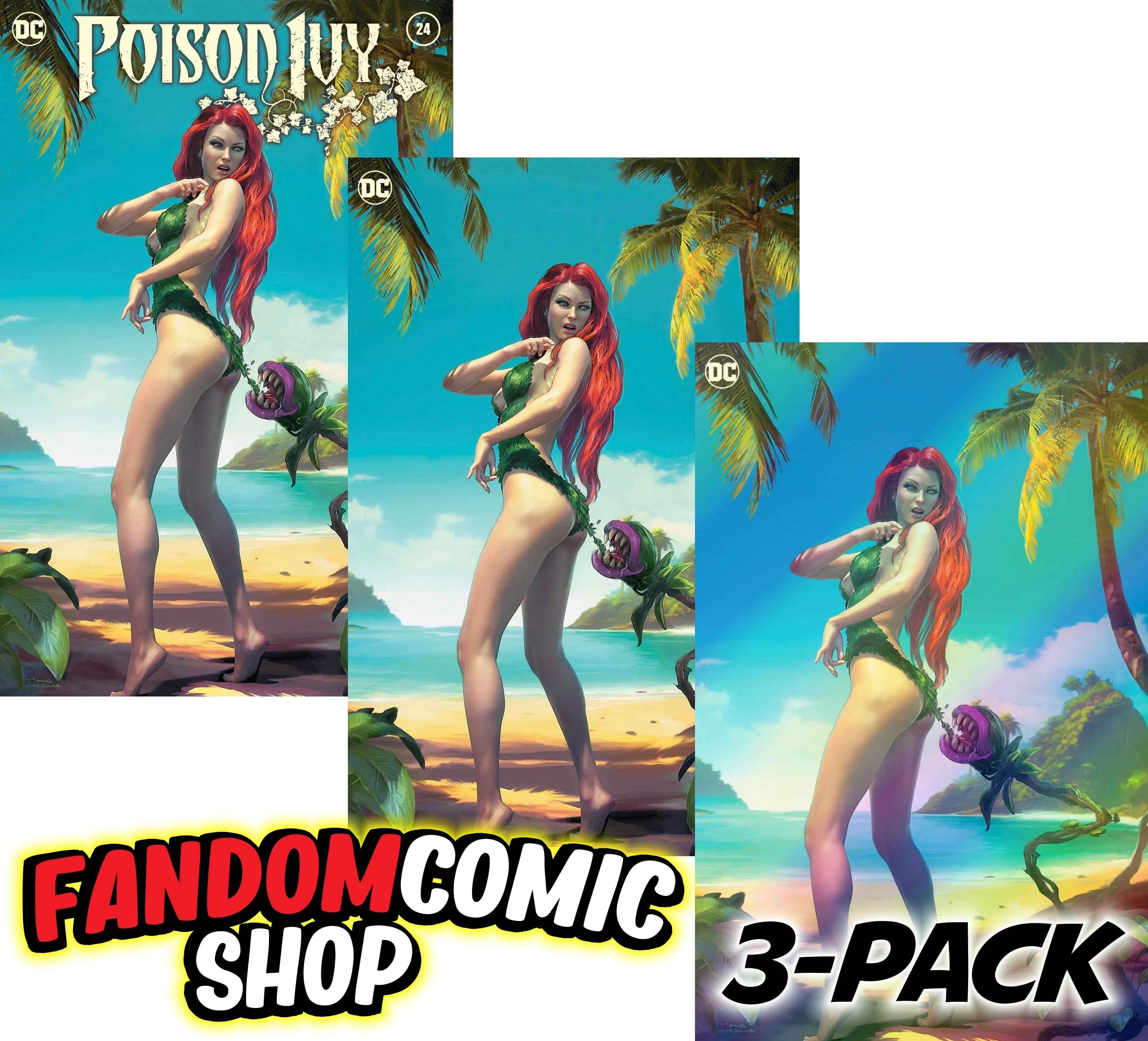 POISON IVY #24 (TIAGO DA SILVA EXCLUSIVE COPPERTONE HOMAGE TRADE/VIRGIN/FOIL VARIANT SET)(2024) ~ DC Comics Main image
