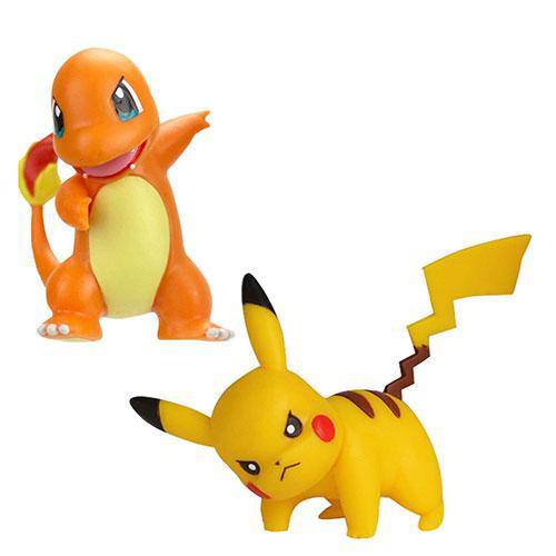 Pokemon Battle 2 Inch And 3 Inch Figure Packs - Pikachu vs. Charmander Main image