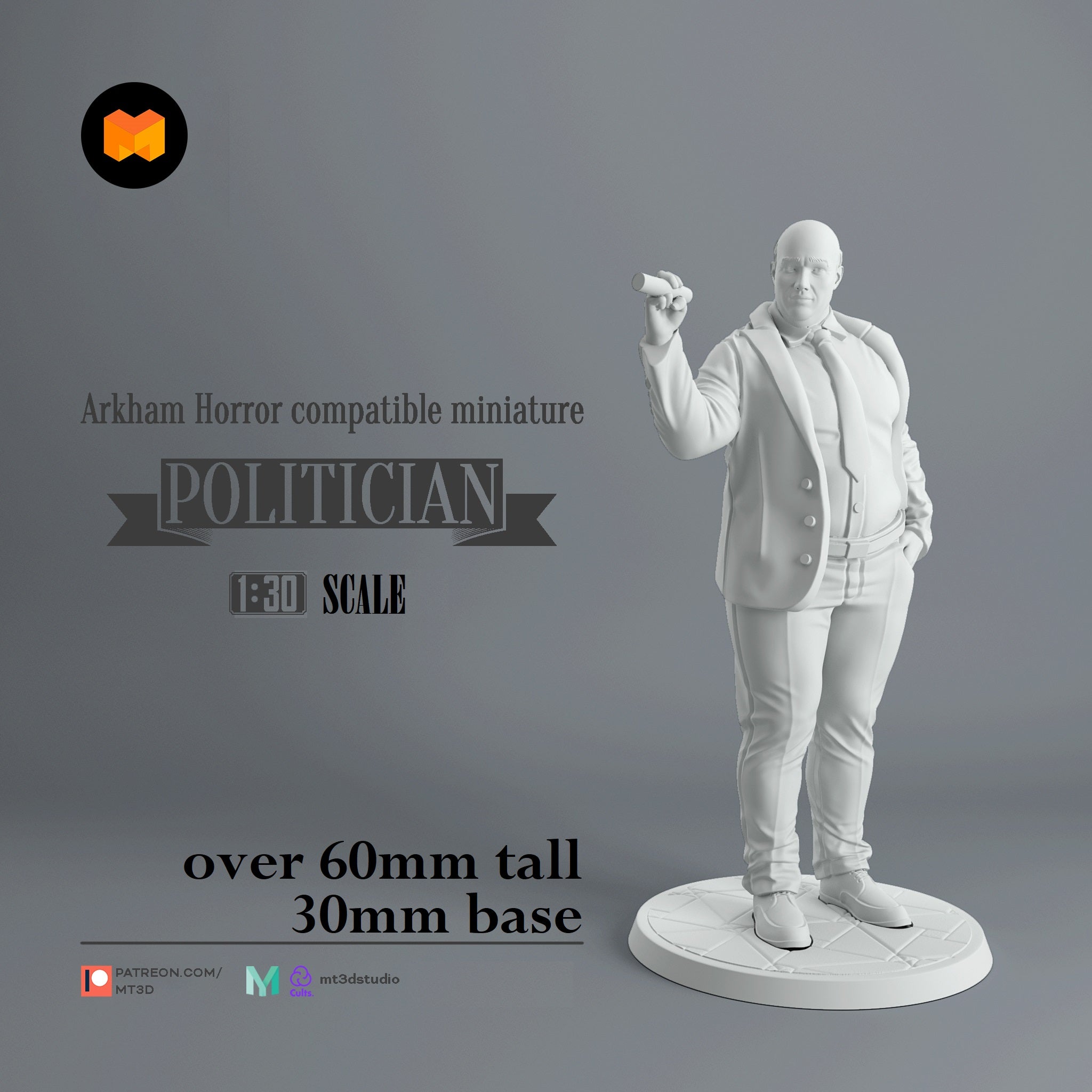 Arkham Compatible Investigator: The Politician (Charlie Kane) Main image