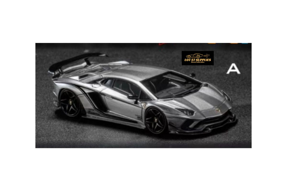 (Pre-Order) YM Model Lamborghini Aventador S "Advance Edition Rowen" Silver 1:64 - Collectors World Toys