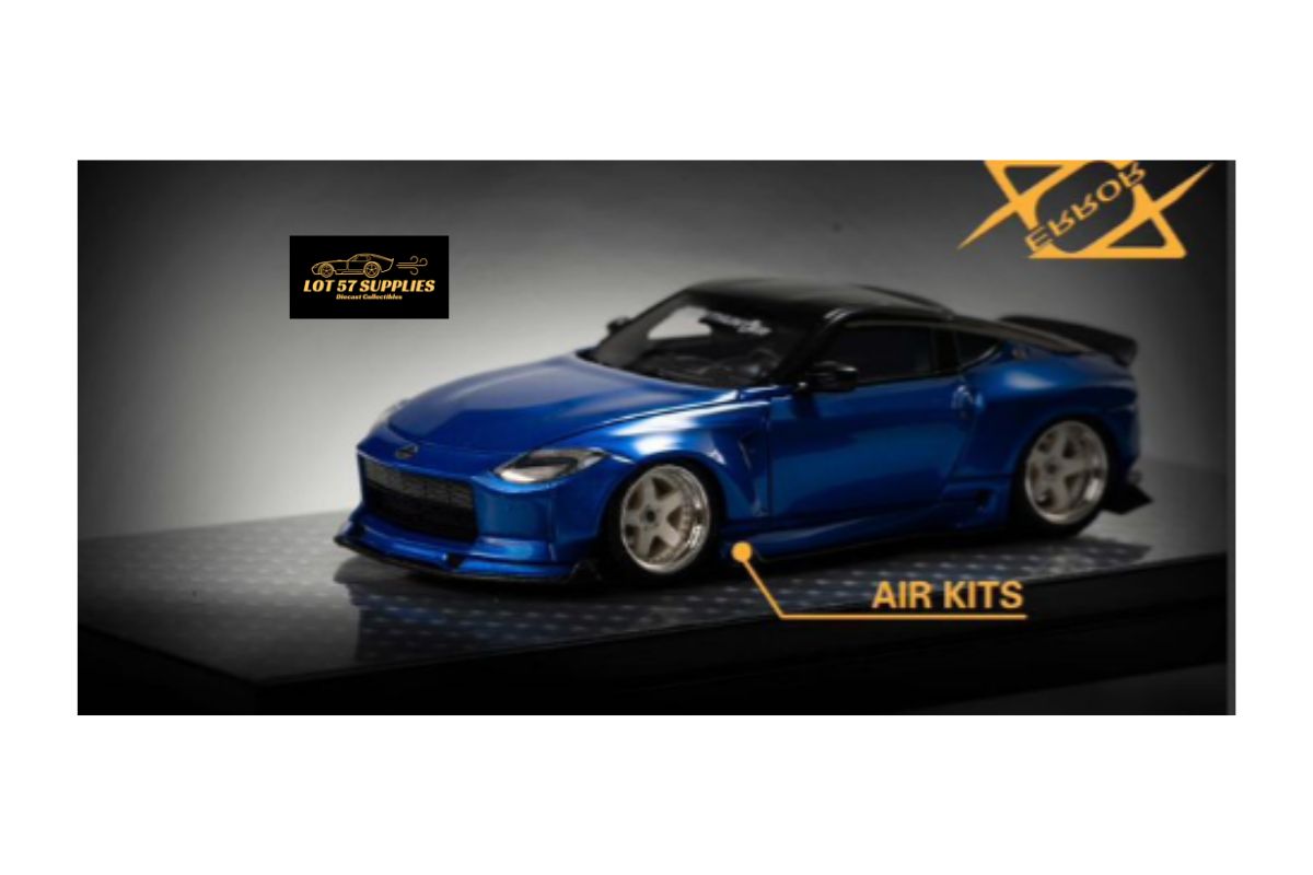 Error404 Nissan 400Z Candy blue Limited to 499 Units 1:64 Resin Model