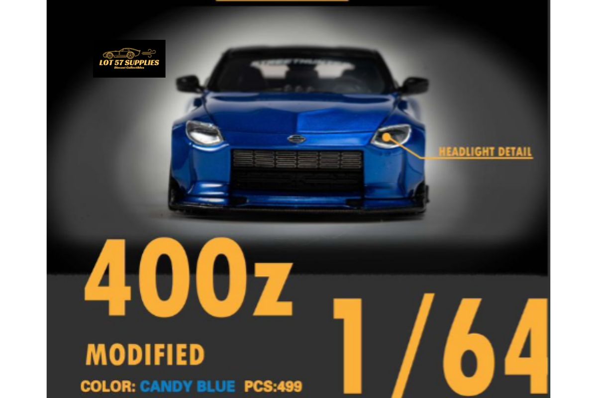 Error404 Nissan 400Z Candy blue Limited to 499 Units 1:64 Resin Model