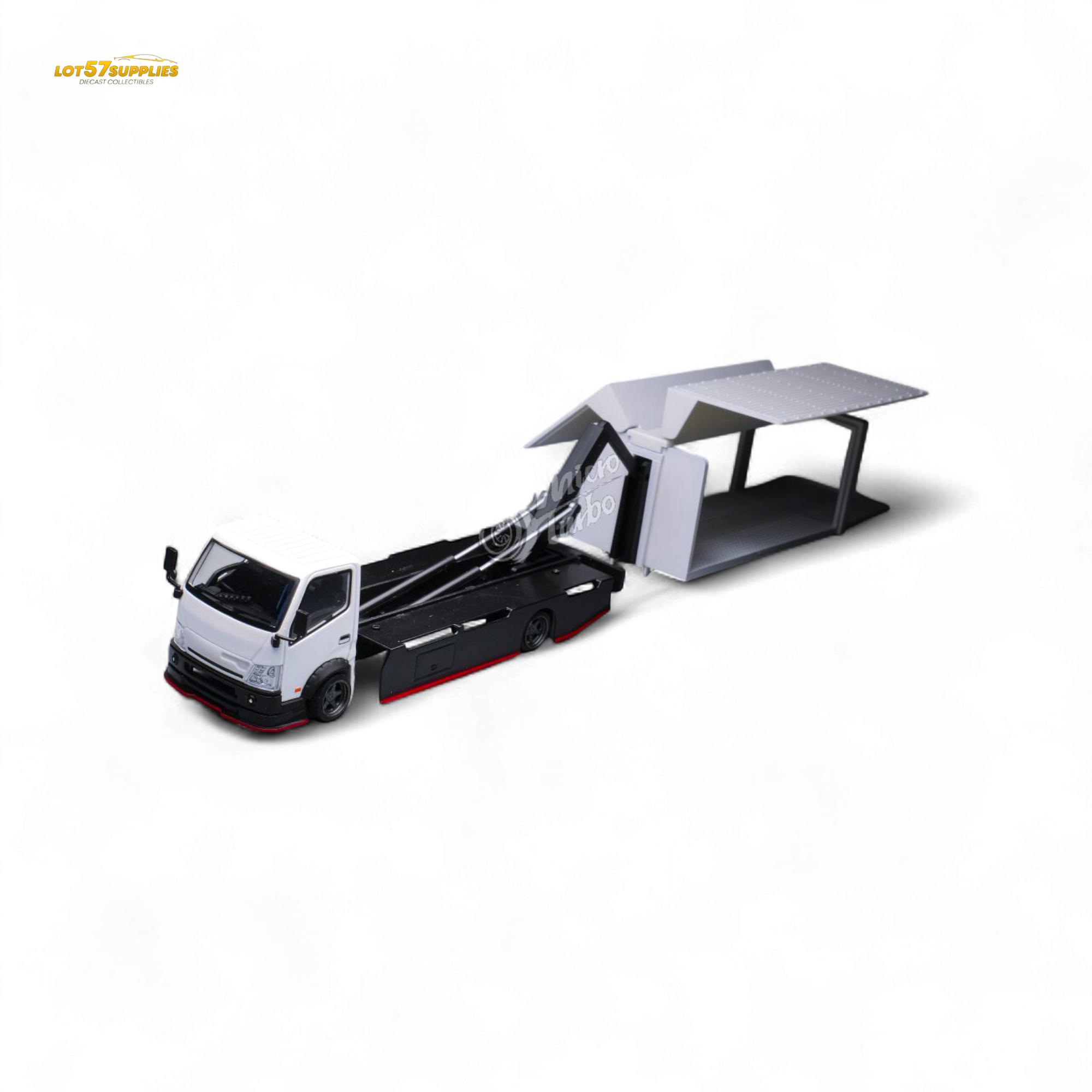 MicroTurbo HINO 300 Custom Wing Truck Limited to 1,000 Pcs & Stickers Included 1:64 - Collectors World Toys