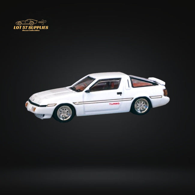 Tarmac Works Road64 Mitsubishi Starion White T645-055-WHT 1:64 - Collectors World Toys Hover Image
