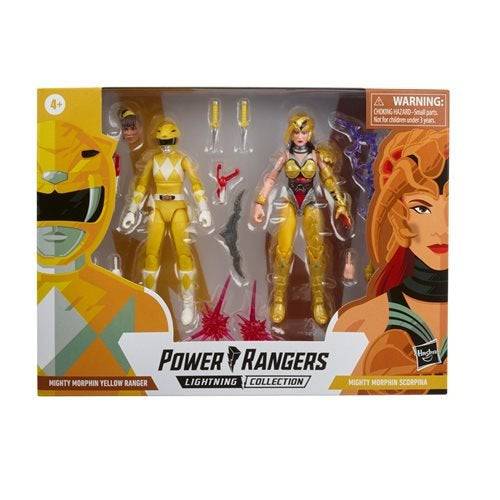 Power Rangers Lightning Collection Mighty Morphin 6-Inch Figure - Select Figure(s) Yellow Ranger Aisha vs. Scorpina