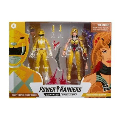 Power Rangers Lightning Collection Mighty Morphin 6-Inch Figure - Select Figure(s) Yellow Ranger Aisha vs. Scorpina