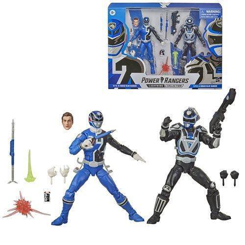 Power Rangers Lightning Collection S.P.D. 6-Inch Action Figure - Select Figure(s) Squad B Blue Ranger and Squad A Blue Ranger Battle Pack