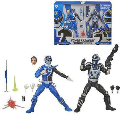 Power Rangers Lightning Collection S.P.D. 6-Inch Action Figure - Select Figure(s) Squad B Blue Ranger and Squad A Blue Ranger Battle Pack