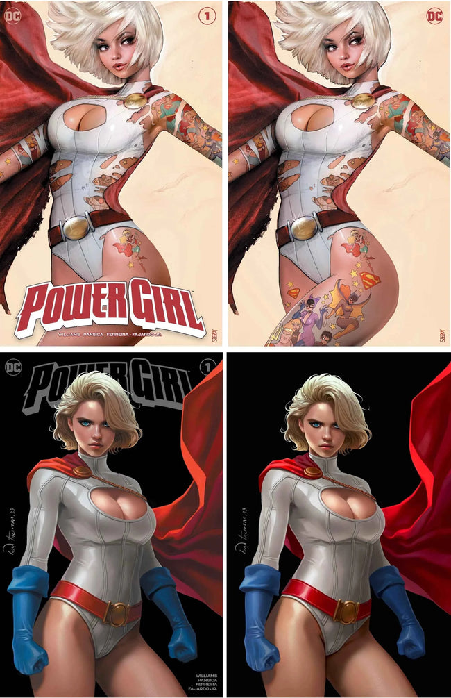 POWER GIRL #1 (NATHAN SZERDY/IVAN TALAVERA EXCLUSIVE TRADE/VIRGIN VARIANT SET OF 4)(2023) Hover Image