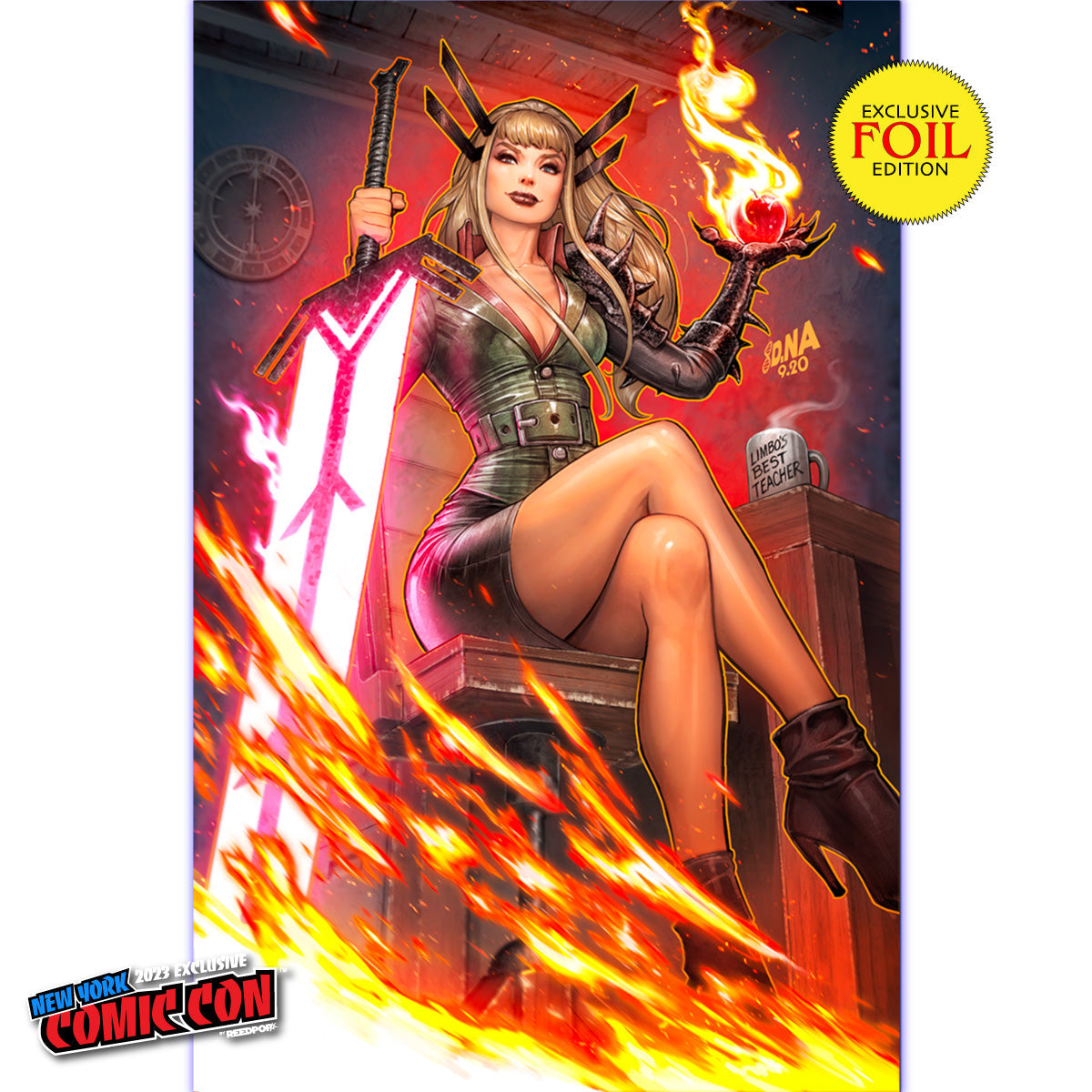 [FOIL] REALM OF X #1 [FALL] UNKNOWN COMICS DAVID NAKAYAMA EXCLUSIVE NYCC FOIL VIRGIN VAR (10/25/2023) - Collectors World Toys Main image