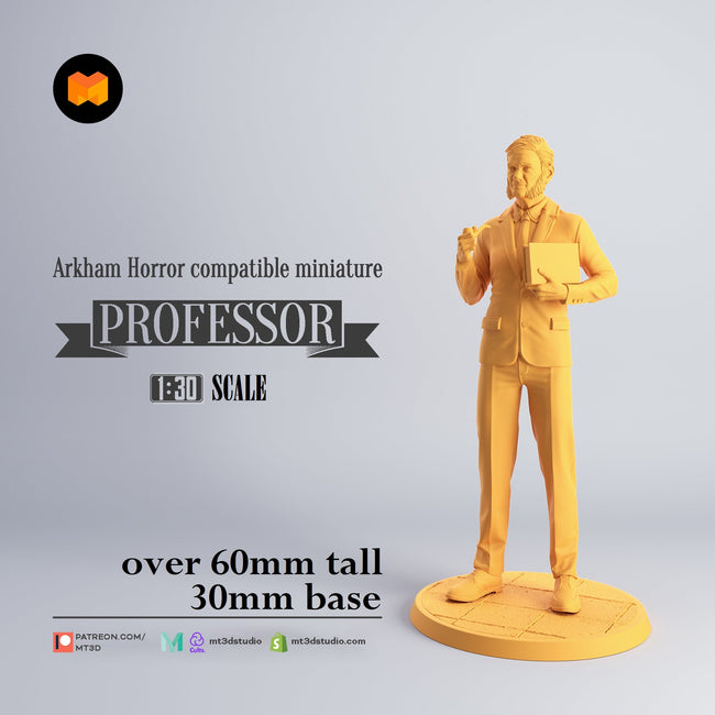 Arkham Compatible Investigator: The Professor (Harvey Walters) Hover Image