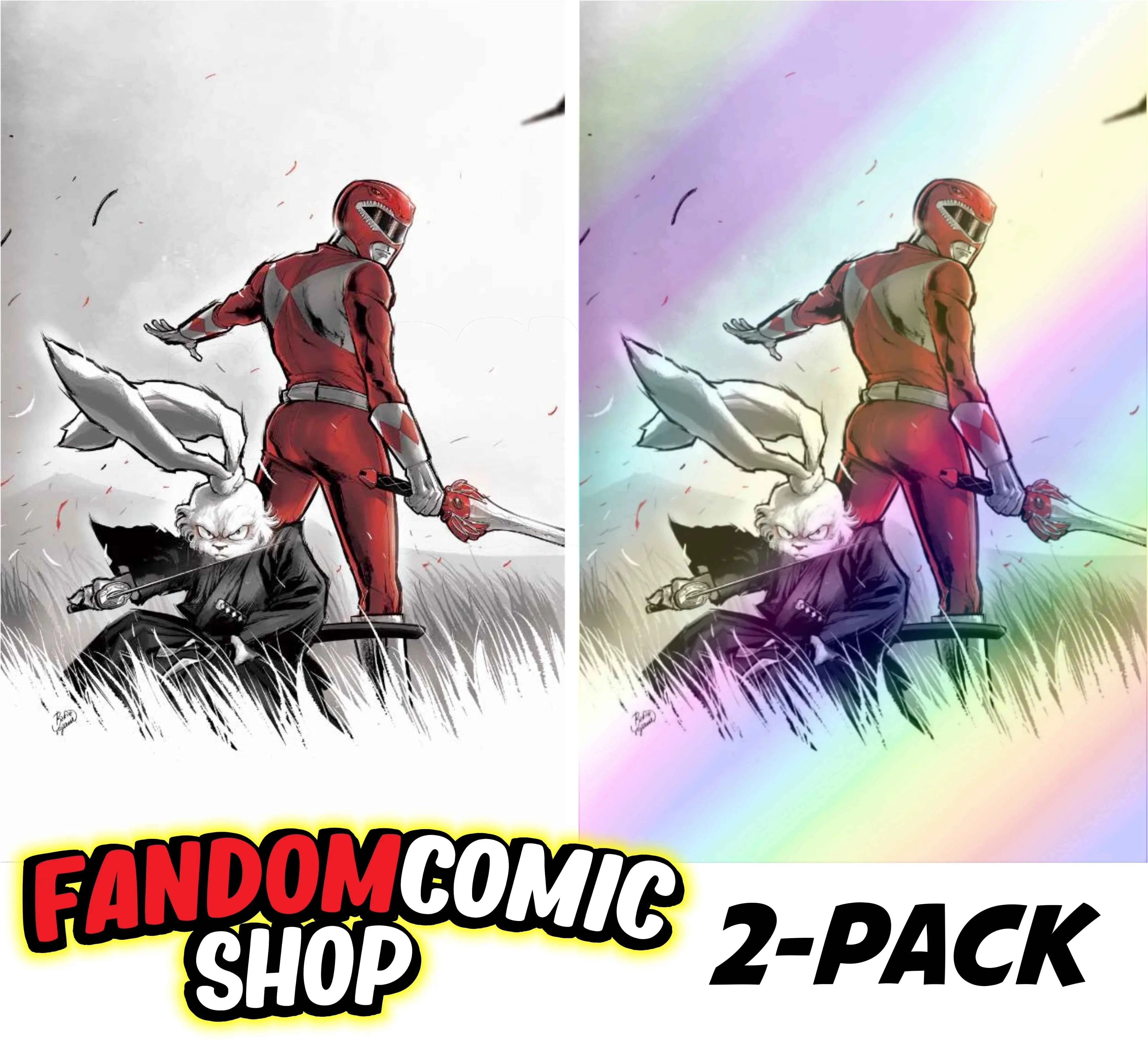 MIGHTY MORPHIN POWER RANGERS/USAGI YOJIMBO #1 (RICKIE YAGAWA EXCLUSIVE VIRGIN/FOIL VARIANT SET)(2024) Main image