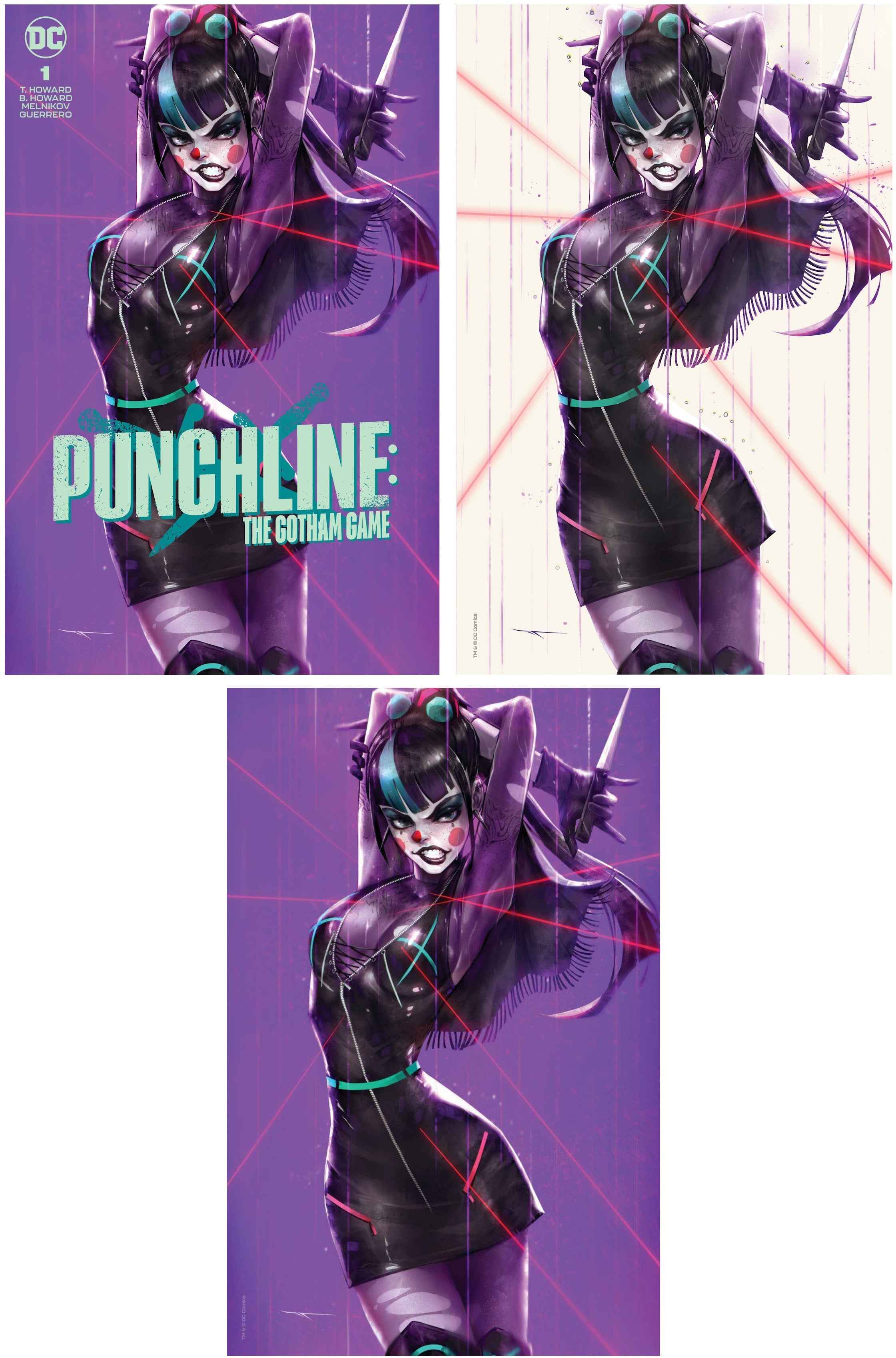 PUNCHLINE: THE GOTHAM GAME #1 (IVAN TAO EXCLUSIVE TRADE/VIRGIN/FOIL VARIANT COMIC BOOK SET) Main image