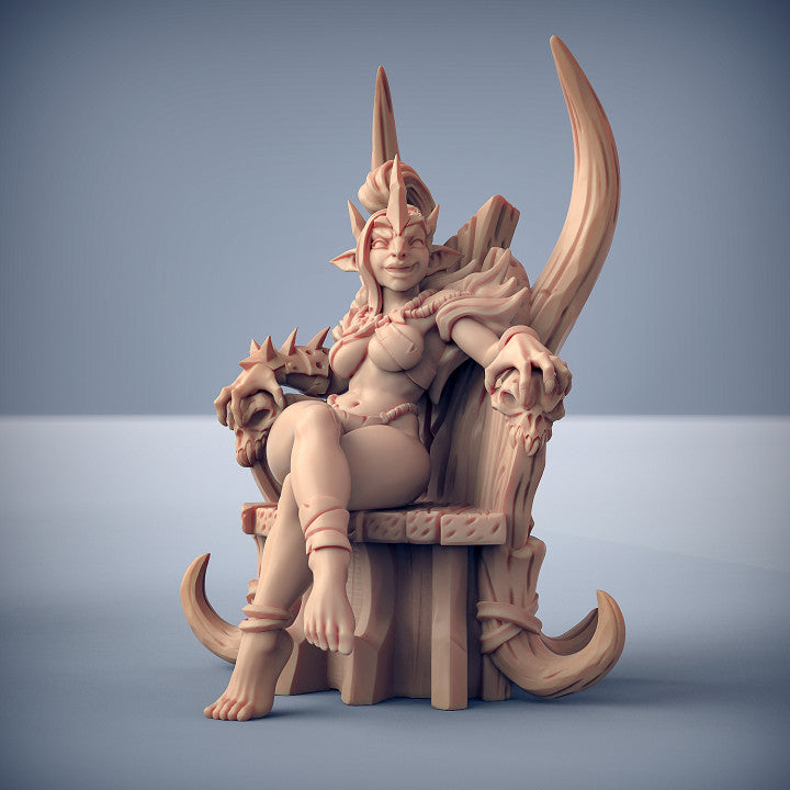 Queen Trixia (Female Hobgoblin on Throne) -