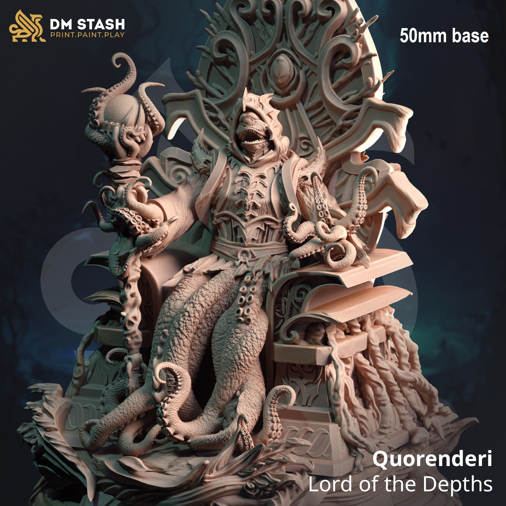 Quorenderi, Lord of the Depths (Royal Squid Horror) - Seated in Throne Main image