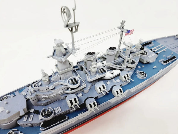 1:500 USS North Carolina (BB-55) World War II Battleship "The Showboat" Plastic Model Kit