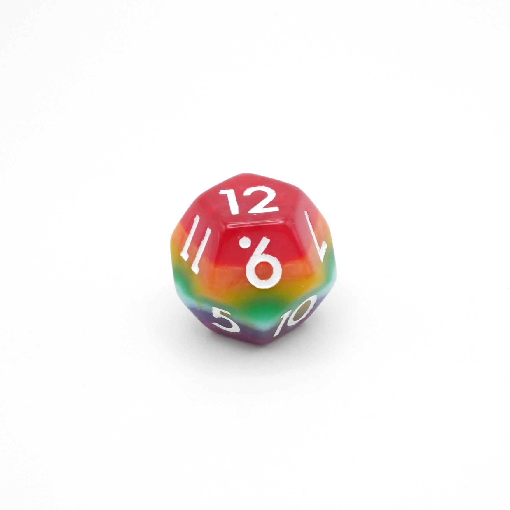 Rainbow Redux - 7 Piece DnD Dice Set | Acrylic RPG Gaming Dice - Collectors World Toys