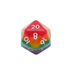 Rainbow Redux - 7 Piece DnD Dice Set | Acrylic RPG Gaming Dice - Collectors World Toys