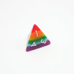 Rainbow Redux - 7 Piece DnD Dice Set | Acrylic RPG Gaming Dice - Collectors World Toys