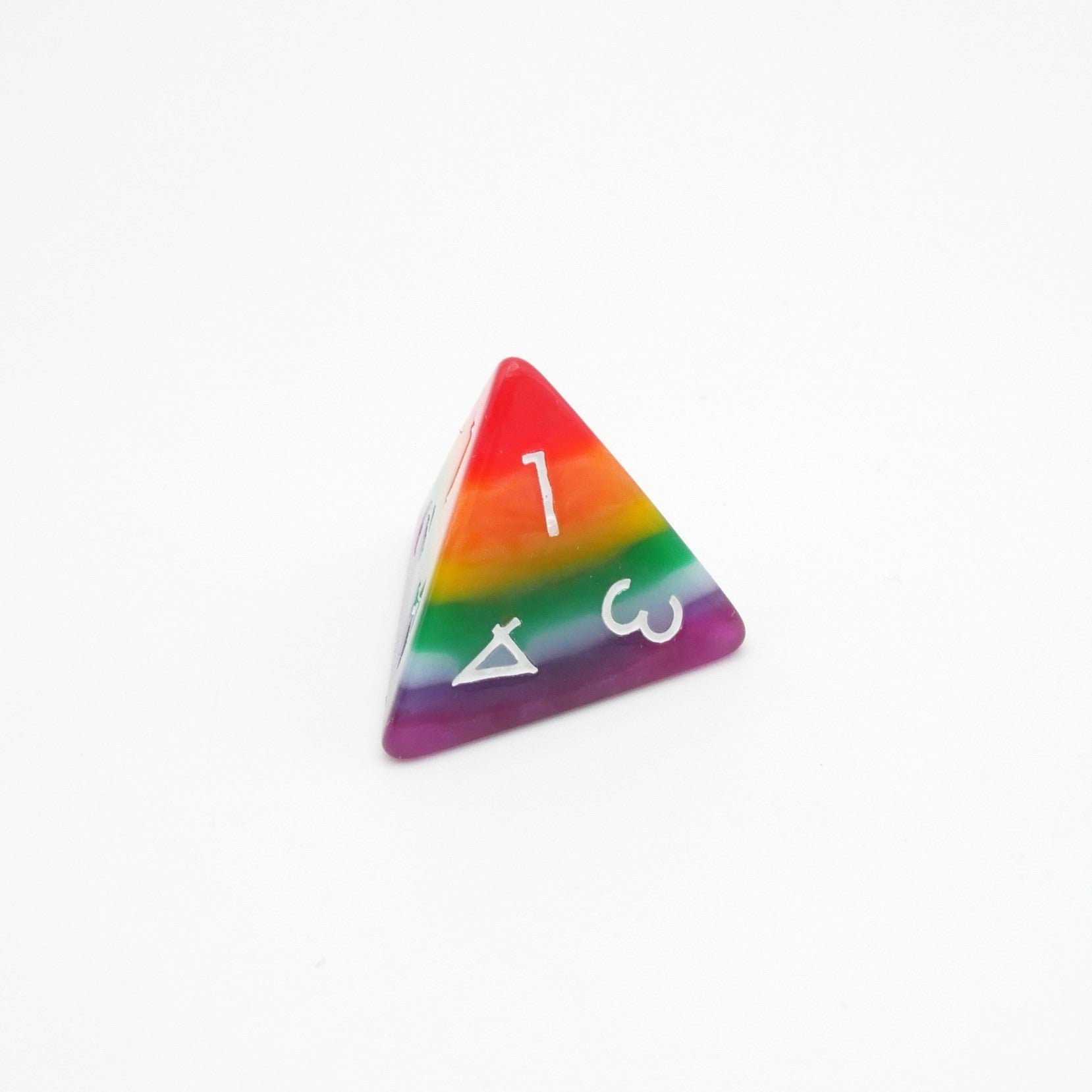 Rainbow Redux - 7 Piece DnD Dice Set | Acrylic RPG Gaming Dice - Collectors World Toys