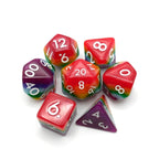 Rainbow Redux - 7 Piece DnD Dice Set | Acrylic RPG Gaming Dice - Collectors World Toys